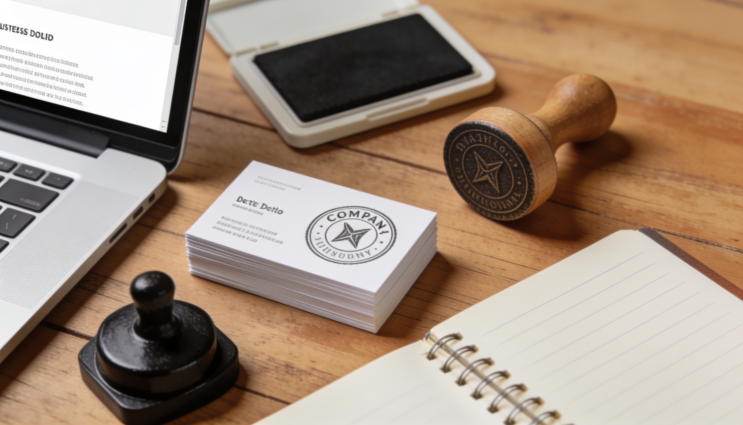 Website, Stamp & Business Cards